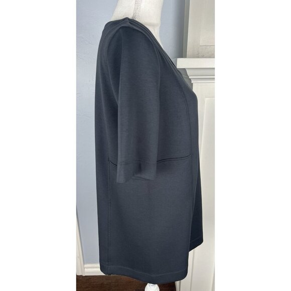 J. JIll Pure Jill Double Knit Seamed Tunic, Greystone, Women's Size Small - Picture 7 of 10